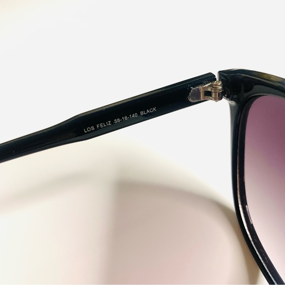 Lucky Brand Cat 3 Black Cateye Frame Sunglasses Women’s - Picture 5 of 6
